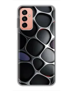 Чохол для Samsung Galaxy M23 (5G) з картинкою «Об'ємна темна решітка»