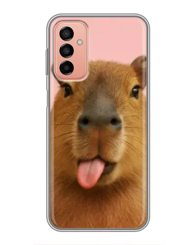 Чохол для Samsung Galaxy M23 (5G) з картинкою «Капібара з язиком»