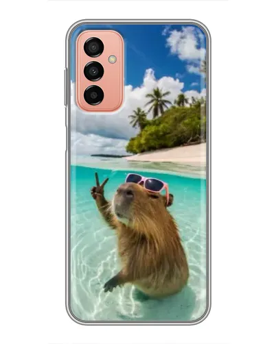 Чохол для Samsung Galaxy M23 (5G) з картинкою «Капібара на морі»