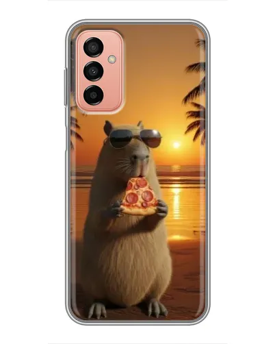 Чохол для Samsung Galaxy M23 (5G) з картинкою «Капібара з піцою»