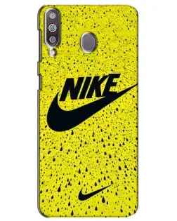 Чехол для Samsung Galaxy M30 (M305) с картинкой «Желтый текстурный Nike»