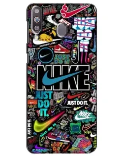 Чохол для Samsung Galaxy M30 (M305) з картинкою «Яскравий колаж Nike»