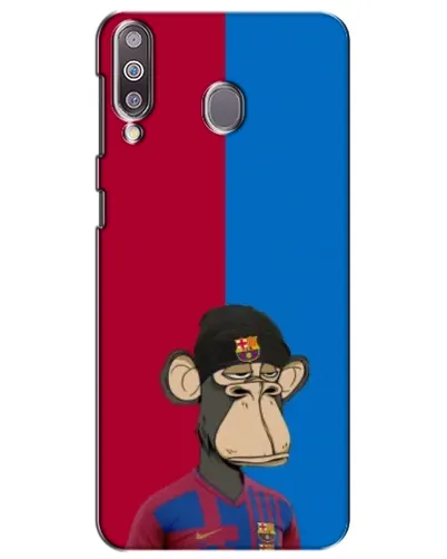 Чехол для Samsung Galaxy M30 (M305) с картинкой «Bored Ape — фанат Барсы»