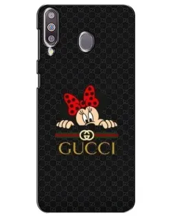 Чехол для Samsung Galaxy M30 (M305) с картинкой «Минни Маус Gucci — черный»