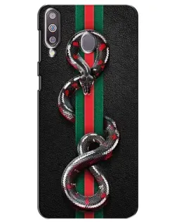 Чехол для Samsung Galaxy M30 (M305) с картинкой «Gucci — змея на полосе»