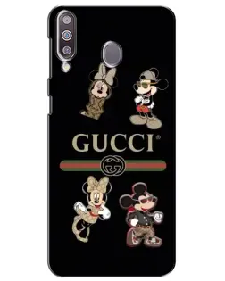 Чехол для Samsung Galaxy M30 (M305) с картинкой «Gucci — герои Disney и монограмма»