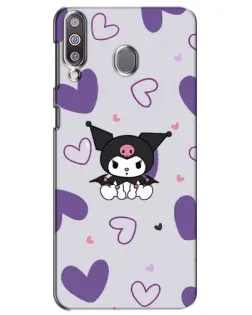 Чехол для Samsung Galaxy M30 (M305) с картинкой «Kuromi и лавандовые сердца»