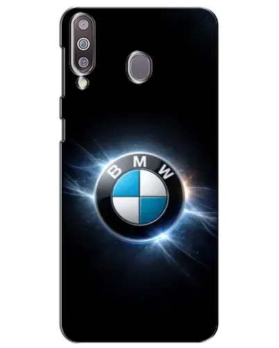 Чехол для Samsung Galaxy M30 (M305) с картинкой «BMW — неоновое сияние»