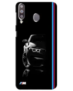 Чехол для Samsung Galaxy M30 (M305) с картинкой «Силуэт BMW в темноте»