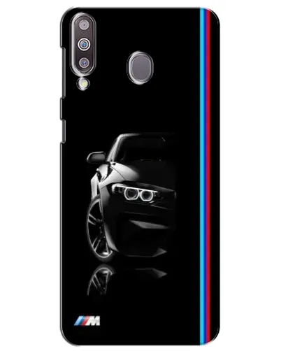 Чехол для Samsung Galaxy M30 (M305) с картинкой «Силуэт BMW в темноте»