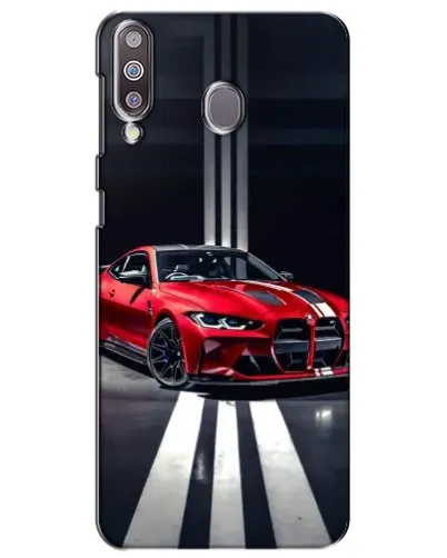 Чехол для Samsung Galaxy M30 (M305) с картинкой «Красная BMW на дороге»
