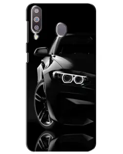 Чохол для Samsung Galaxy M30 (M305) з картинкою «Чорна BMW — профіль»