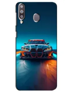 Чохол для Samsung Galaxy M30 (M305) з картинкою «BMW — вогні неону»