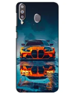 Чохол для Samsung Galaxy M30 (M305) з картинкою «BMW — золота емблема»