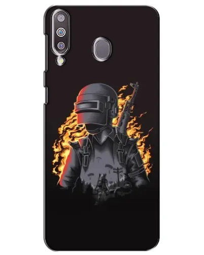 Чехол для Samsung Galaxy M30 (M305) с картинкой «PUBG — огненный силуэт» Чехол для Samsung Galaxy M30 (M305) с картинкой «PUBG — огненный силуэт»