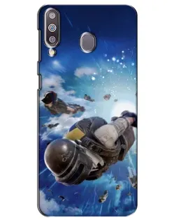 Чехол для Samsung Galaxy M30 (M305) с картинкой «Десант PUBG — прыжок»