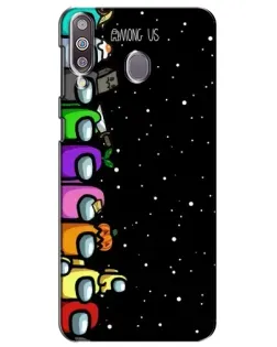 Чехол для Samsung Galaxy M30 (M305) с картинкой «Команда Among Us»