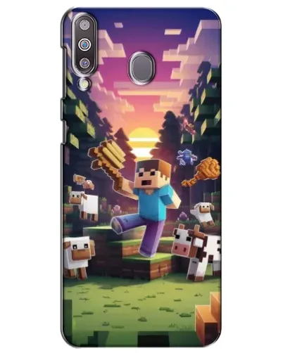 Чехол для Samsung Galaxy M30 (M305) с картинкой «Стив на ферме»