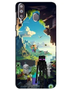 Чехол для Samsung Galaxy M30 (M305) с картинкой «Эндермен в лесу»