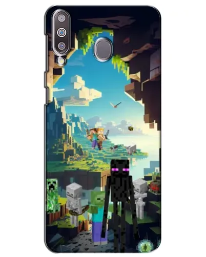 Чехол для Samsung Galaxy M30 (M305) с картинкой «Эндермен в лесу»