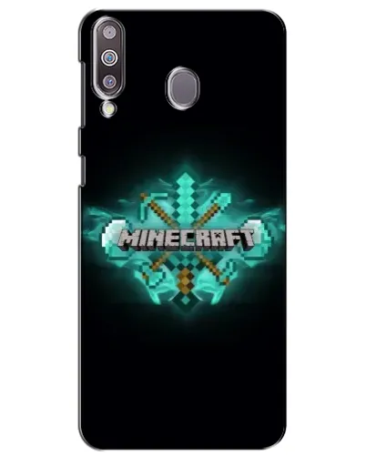 Чехол для Samsung Galaxy M30 (M305) с картинкой «Minecraft Diamond лого»