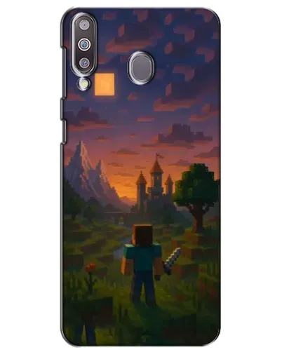 Чехол для Samsung Galaxy M30 (M305) с картинкой «Стив у башни»