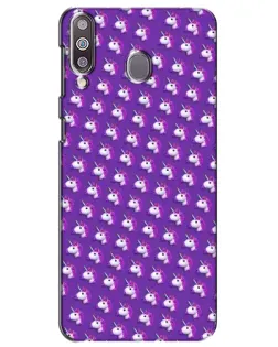 Чехол для Samsung Galaxy M30 (M305) с картинкой «Единороги на фиолетовом»