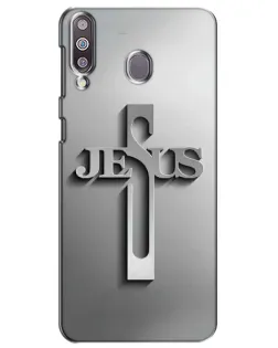 Чохол для Samsung Galaxy M30 (M305) з картинкою «Металевий хрест Jesus» Чохол для Samsung Galaxy M30 (M305) з картинкою «Металевий хрест Jesus»