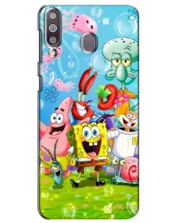 Чохол для Samsung Galaxy M30 (M305) з картинкою «Губка Боб та друзі»