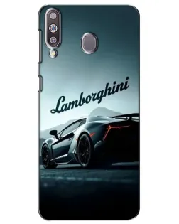 Чехол для Samsung Galaxy M30 (M305) с картинкой «Классическая надпись Lamborghini»