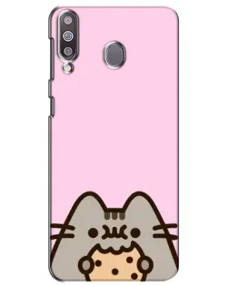Чохол для Samsung Galaxy M30 (M305) з картинкою «Pusheen та печиво»