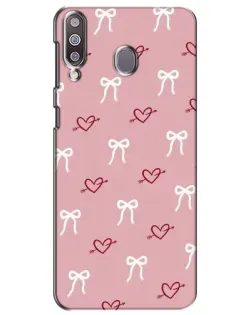 Чехол для Samsung Galaxy M30 (M305) с картинкой «Сердца и банты»