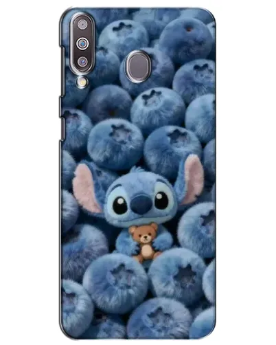 Чехол для Samsung Galaxy M30 (M305) с картинкой «Стич и голубика» Чехол для Samsung Galaxy M30 (M305) с картинкой «Стич и голубика»