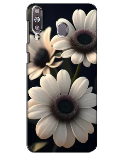 Чехол для Samsung Galaxy M30 (M305) с картинкой «Белые маргаритки макро»