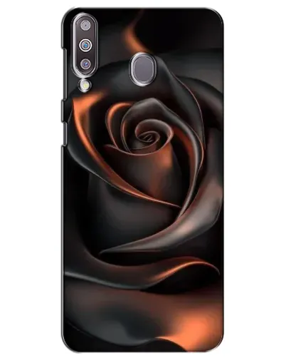 Чехол для Samsung Galaxy M30 (M305) с картинкой «Шелковая черная роза»