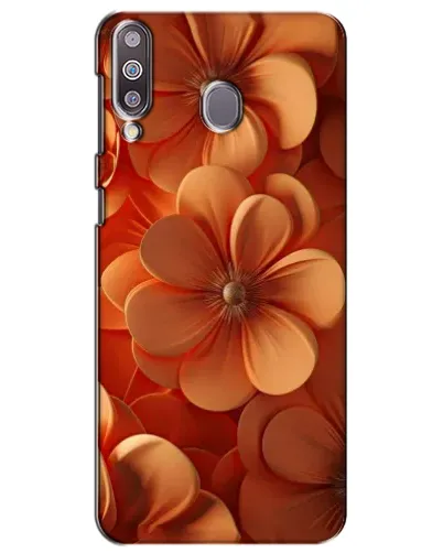 Чехол для Samsung Galaxy M30 (M305) с картинкой «Оранжевый макро цветок»