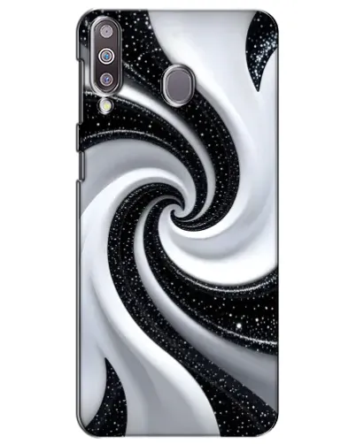 Чохол для Samsung Galaxy M30 (M305) з картинкою «Чорно-біла спіраль»