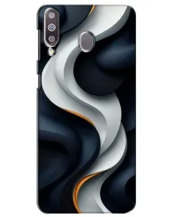 Чохол для Samsung Galaxy M30 (M305) з картинкою «Об'ємні чорно-білі стрічки» Чохол для Samsung Galaxy M30 (M305) з картинкою «Об'ємні чорно-білі стрічки»