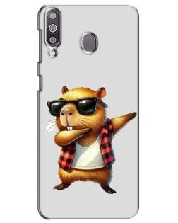Чехол для Samsung Galaxy M30 (M305) с картинкой «Капибара рэпер даб»