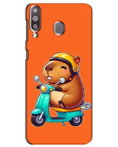 Чехол для Samsung Galaxy M30 (M305) с картинкой «Капибара на скутере»