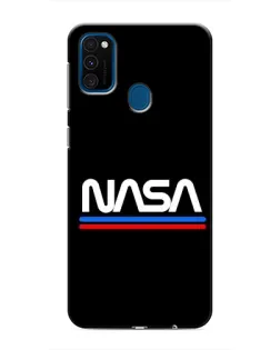 Чехол для Samsung Galaxy M30s (M307) с картинкой «NASA — классика Red Blue»