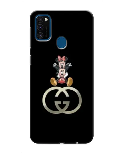 Чехол для Samsung Galaxy M30s (M307) с картинкой «Минни Маус на лого»