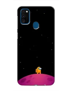Чехол для Samsung Galaxy M30s (M307) с картинкой «Одинокий герой на планете»