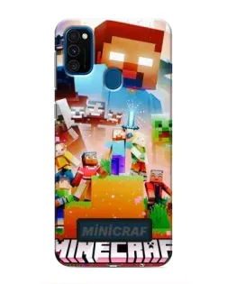 Чехол для Samsung Galaxy M30s (M307) с картинкой «Minecraft герои игры»