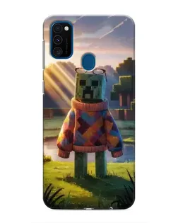 Чехол для Samsung Galaxy M30s (M307) с картинкой «Крипер в свитере» Чехол для Samsung Galaxy M30s (M307) с картинкой «Крипер в свитере»