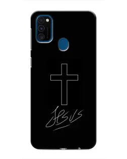 Чехол для Samsung Galaxy M30s (M307) с картинкой «Графический крест Jesus»