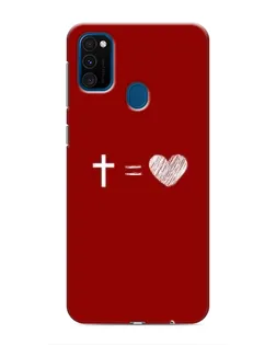 Чехол для Samsung Galaxy M30s (M307) с картинкой «Уравнение любви»