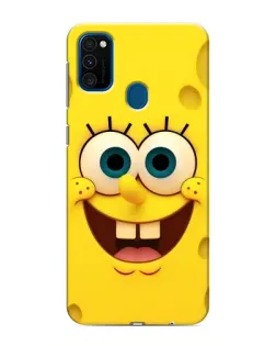 Чехол для Samsung Galaxy M30s (M307) с картинкой «Губка Боб улыбка»