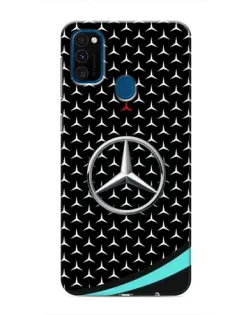 Чехол для Samsung Galaxy M30s (M307) с картинкой «Mercedes — бирюзовый акцент»