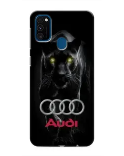 Чехол для Samsung Galaxy M30s (M307) с картинкой «Пантера и Audi» Чехол для Samsung Galaxy M30s (M307) с картинкой «Пантера и Audi»